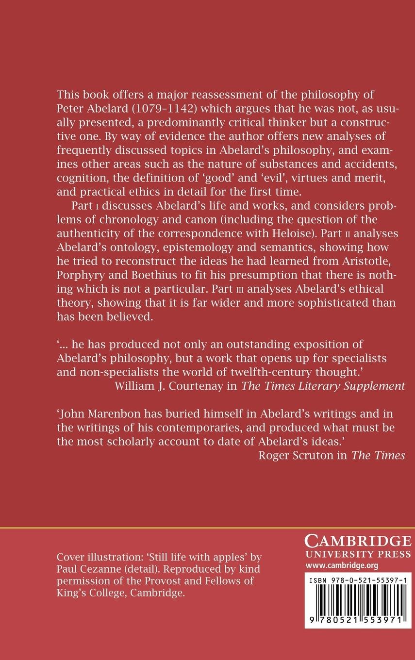Rückseitencover The Philosophy of Peter Abelard