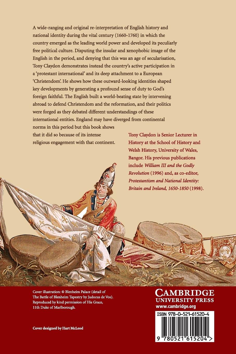 Rückseitencover Europe and the Making of England, 1660-1760