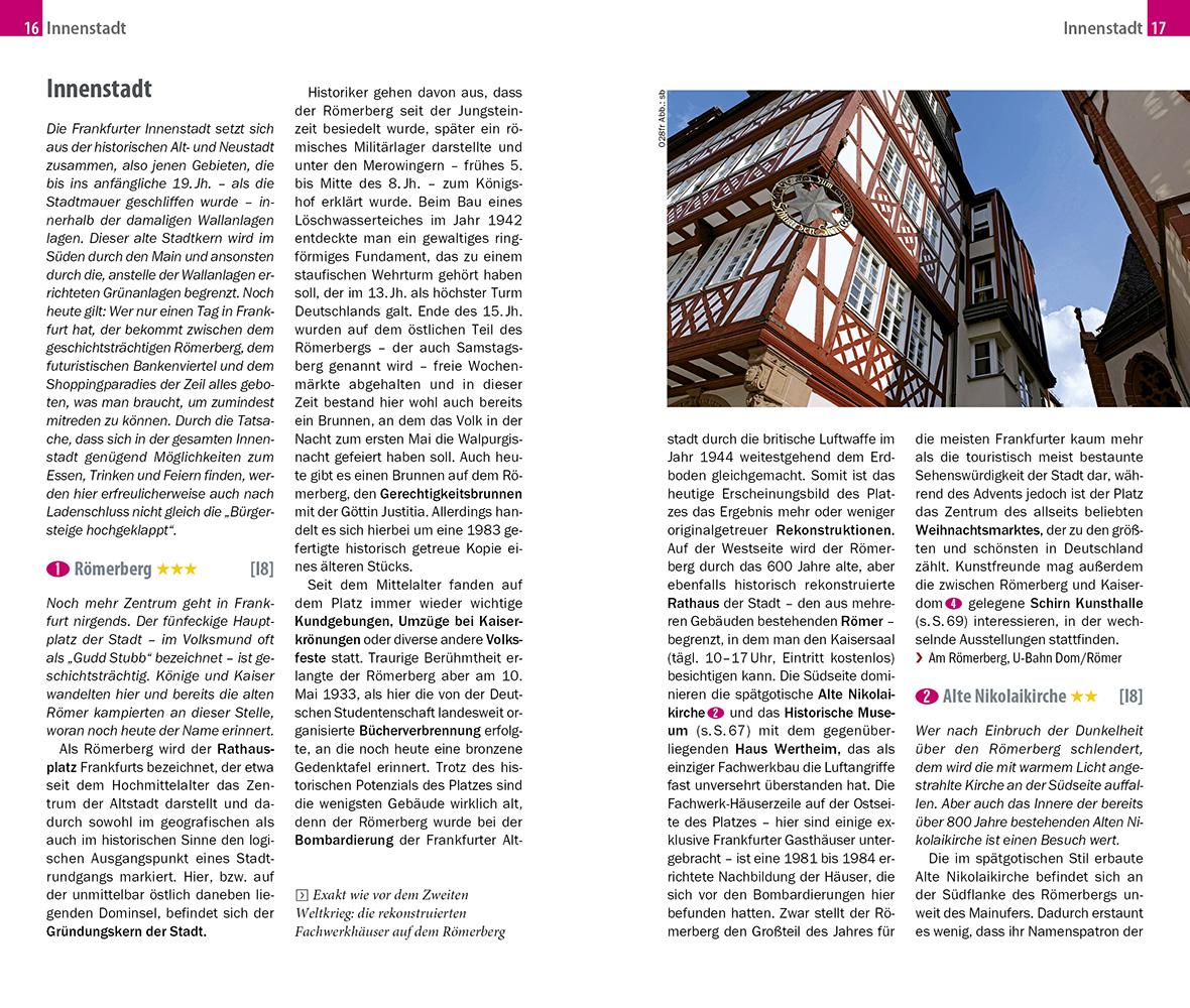 Beispielinhalt (Bild) Reise Know-How CityTrip Frankfurt