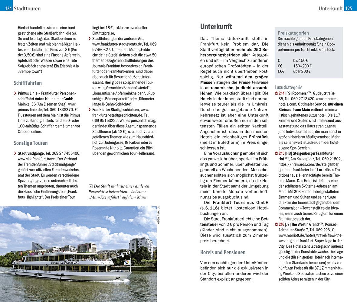 Beispielinhalt (Bild) Reise Know-How CityTrip Frankfurt