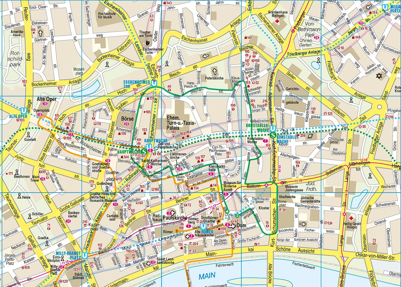 Beispielinhalt (Bild) Reise Know-How CityTrip Frankfurt