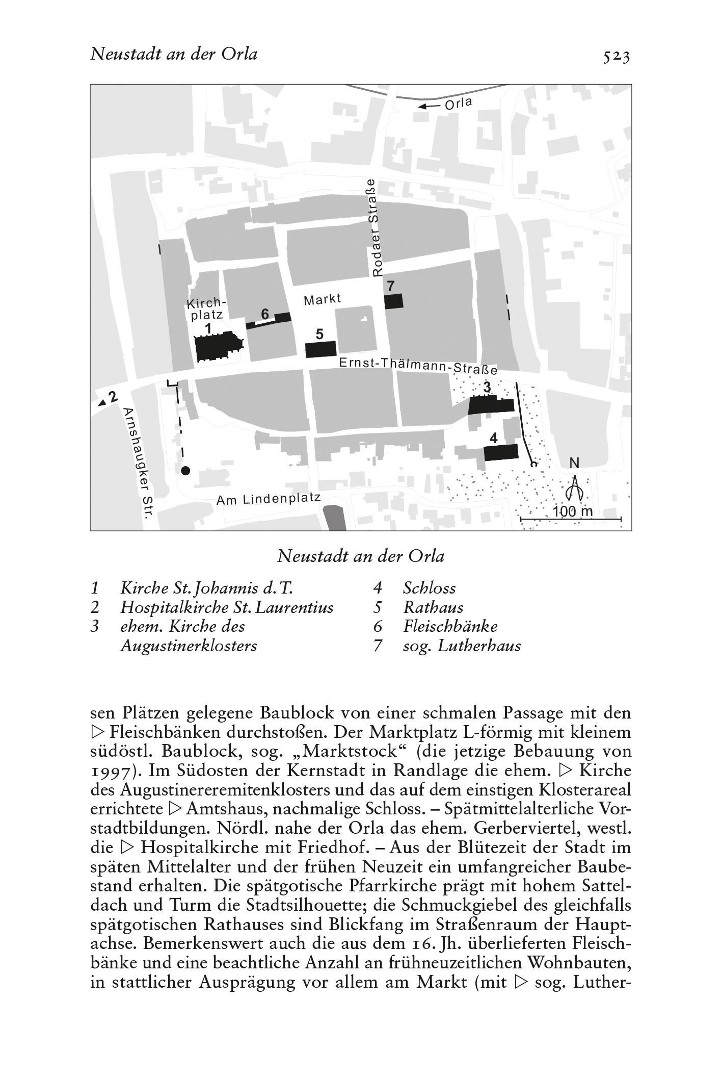 Beispielinhalt (Bild) Set Dehio - Handbuch der deutschen Kunstdenkmäler / Thüringen Bd. I+II