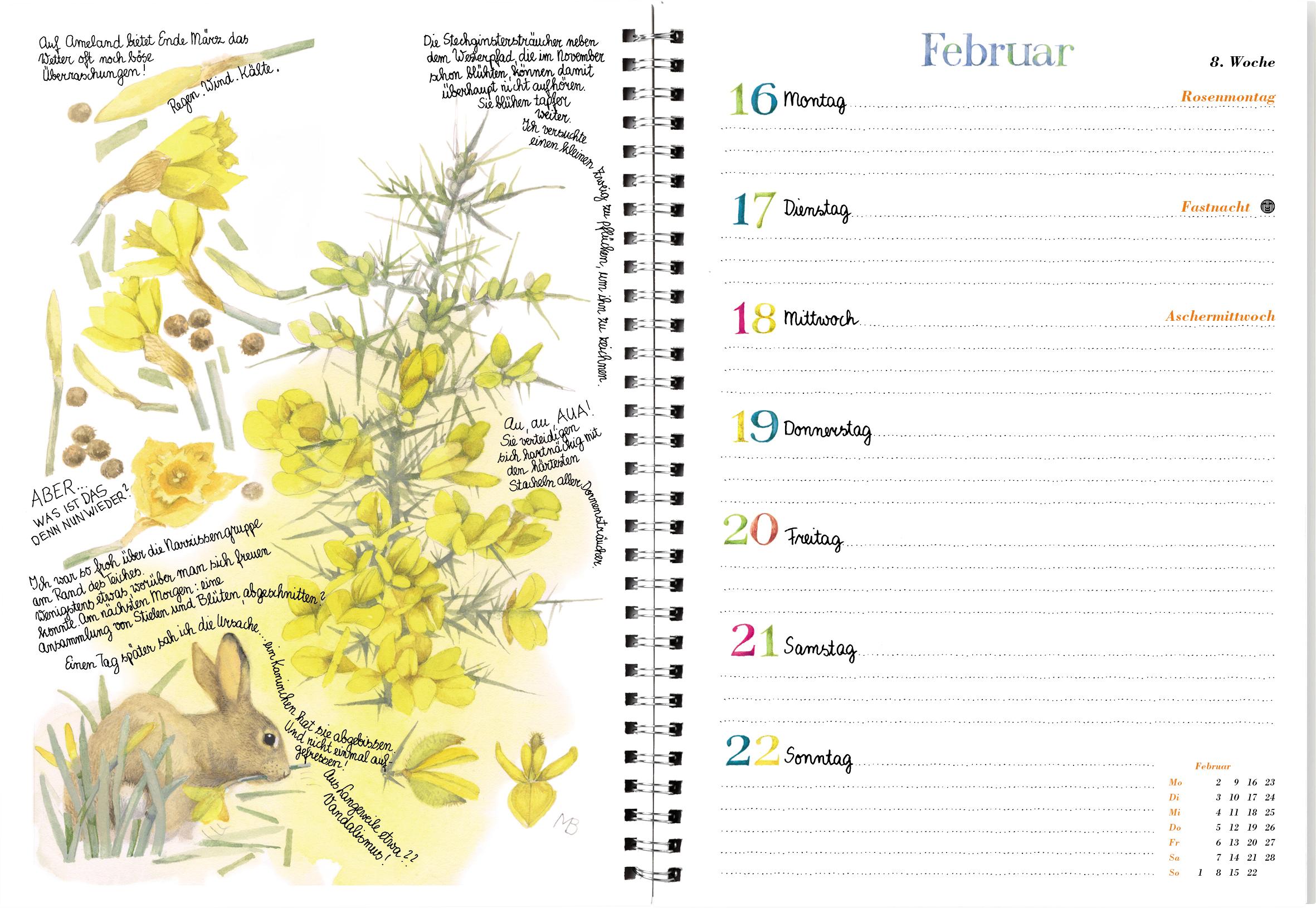 Beispielinhalt (Bild) Naturkalender 2026