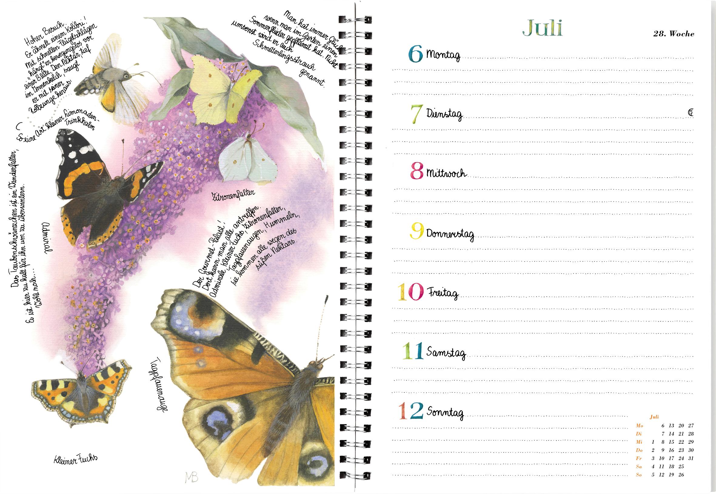 Beispielinhalt (Bild) Naturkalender 2026