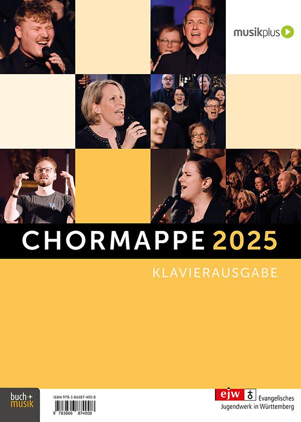 Vorderes Coverbild Chormappe 2025 Klavierausgabe