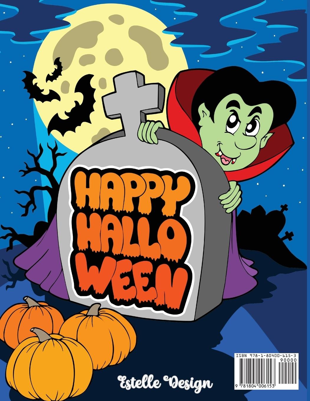 Rückseitencover Halloween Activity Book for Kids Ages 3-5