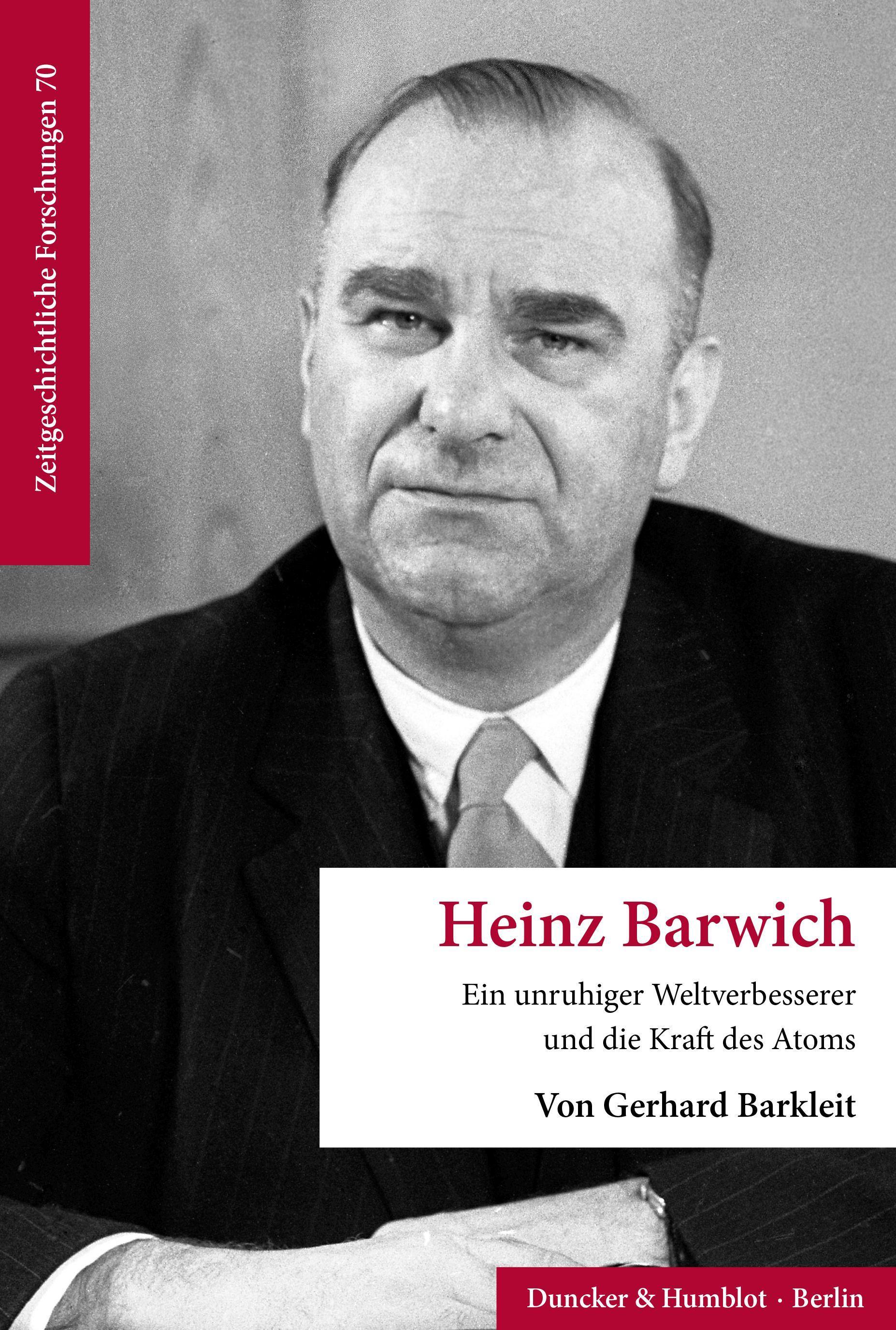 Vorderes Coverbild Heinz Barwich