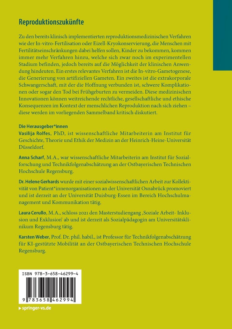 Rückseitencover Reproduktionszukünfte