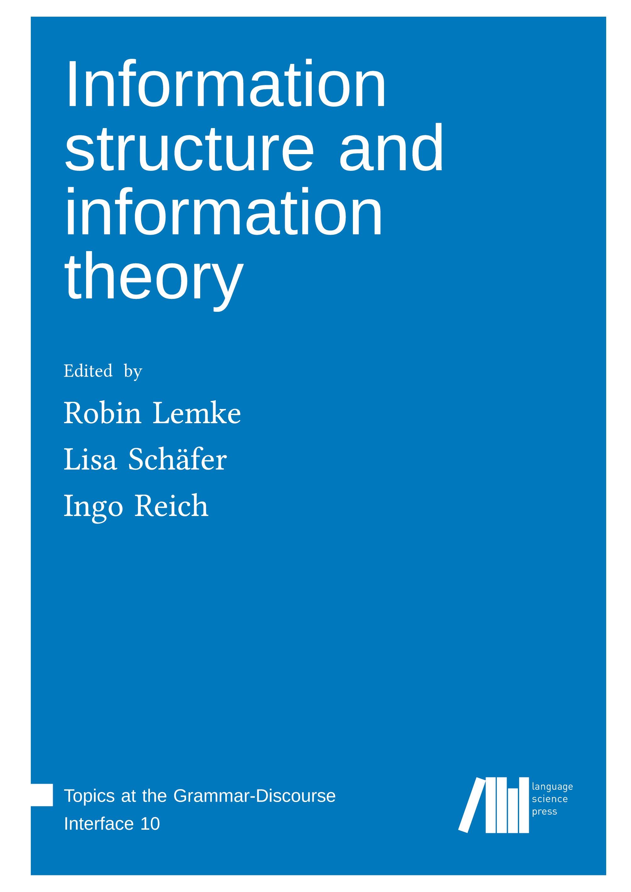 Vorderes Coverbild Information structure and information theory