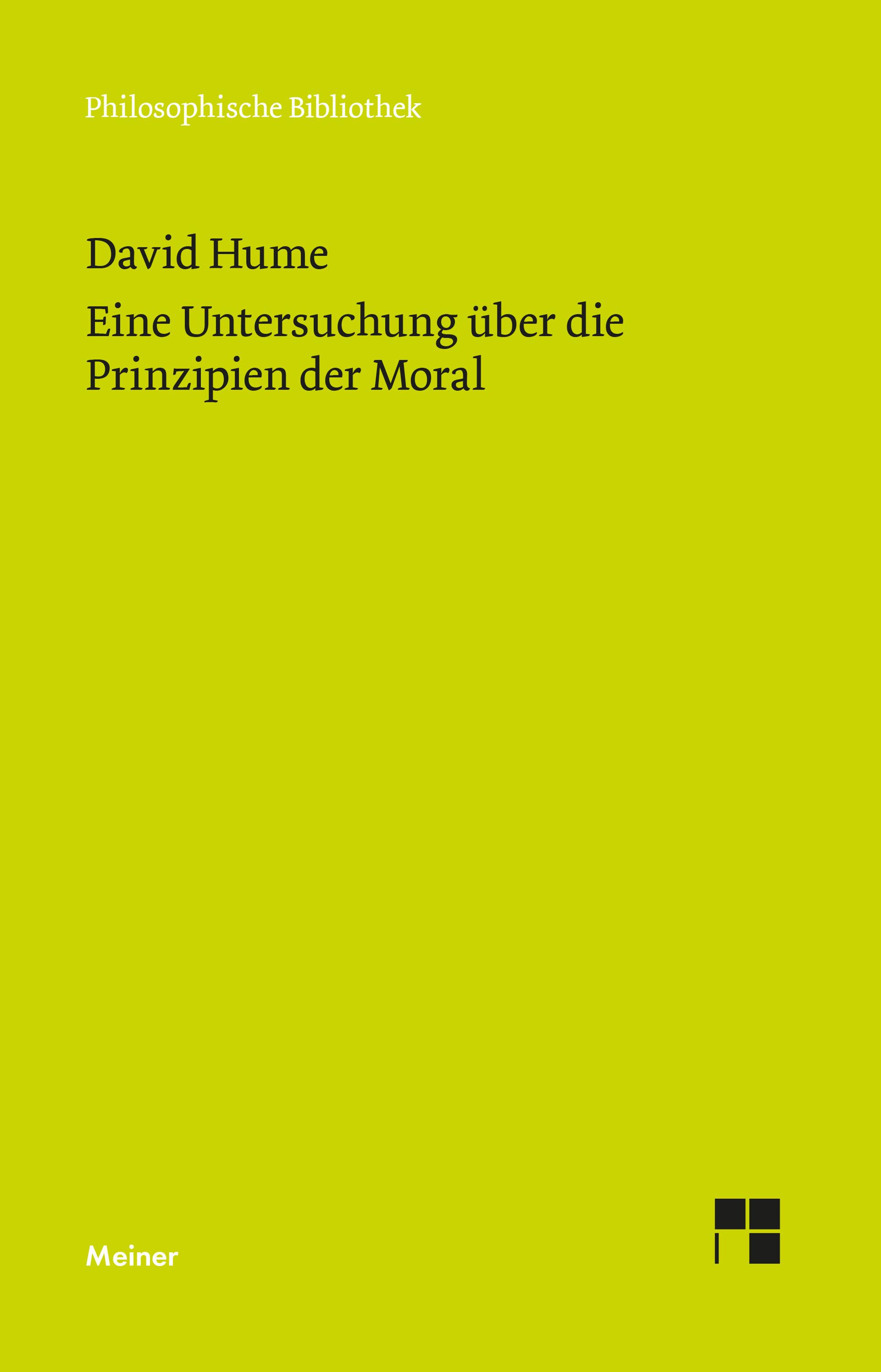Vorderes Coverbild Untersuchung über die Prinzipien der Moral