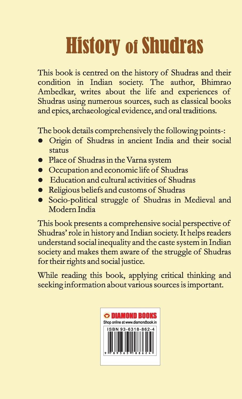Rückseitencover History of Shudras