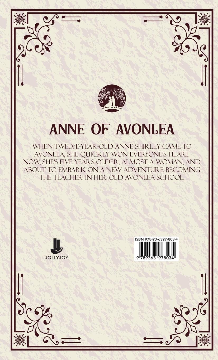 Rückseitencover Anne of Avonlea