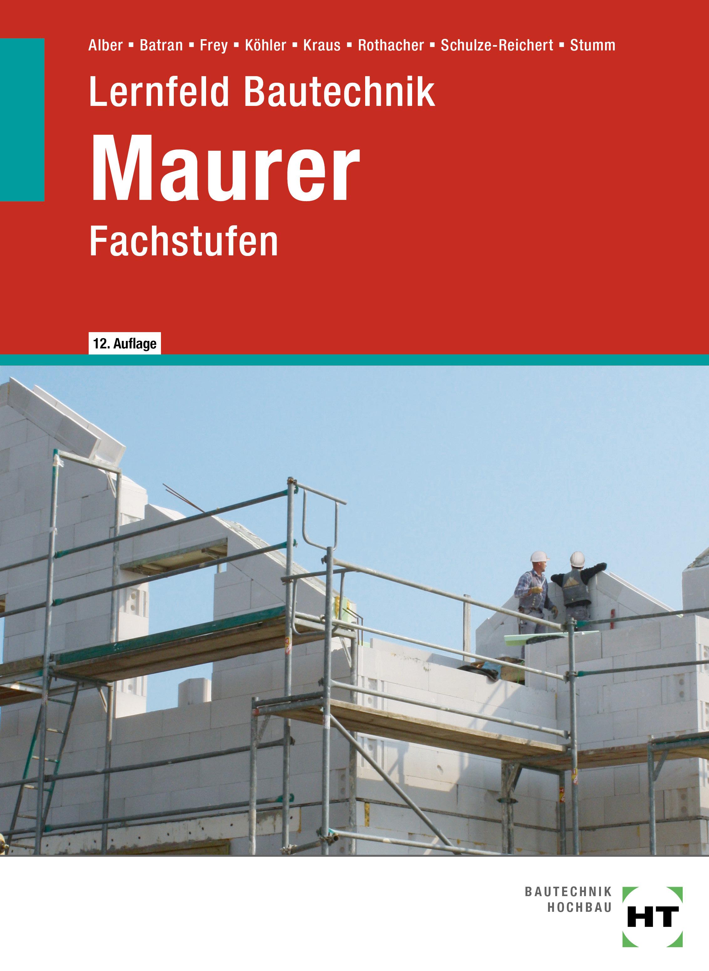 Vorderes Coverbild eBook inside: Buch und eBook Lernfeld Bautechnik Maurer