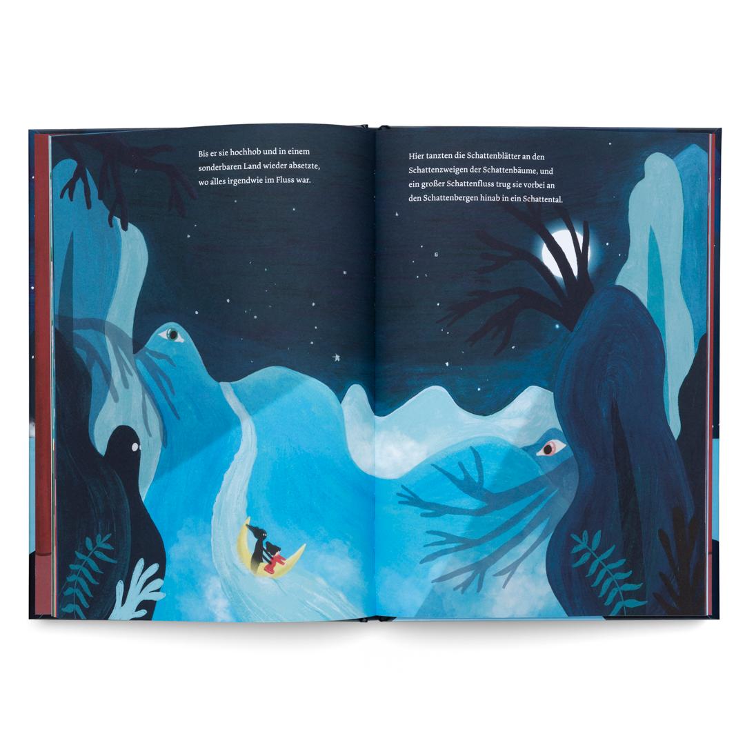 Beispielinhalt (Bild) Zirkus der Schatten - Ein magisches Bilderbuch über Gefühle, Angst und Mut für Kinder ab 4 Jahren