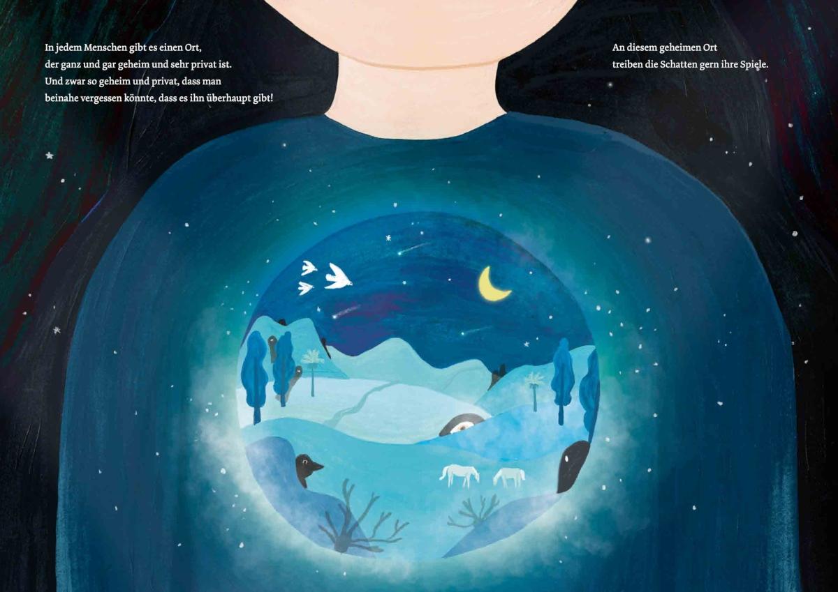 Beispielinhalt (Bild) Zirkus der Schatten - Ein magisches Bilderbuch über Gefühle, Angst und Mut für Kinder ab 4 Jahren
