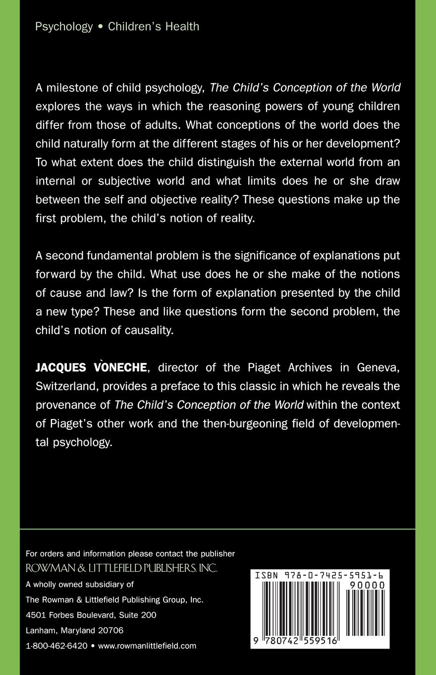 Rückseitencover The Child's Conception of the World