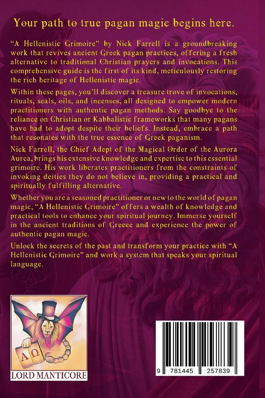 Rückseitencover A Hellenistic Grimoire