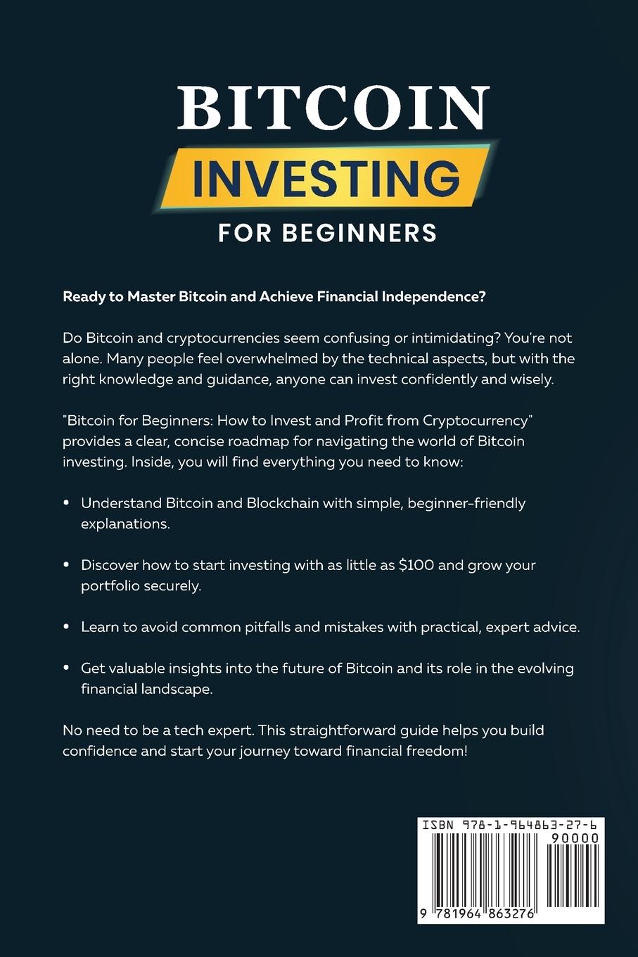 Rückseitencover Bitcoin Investing for Beginners