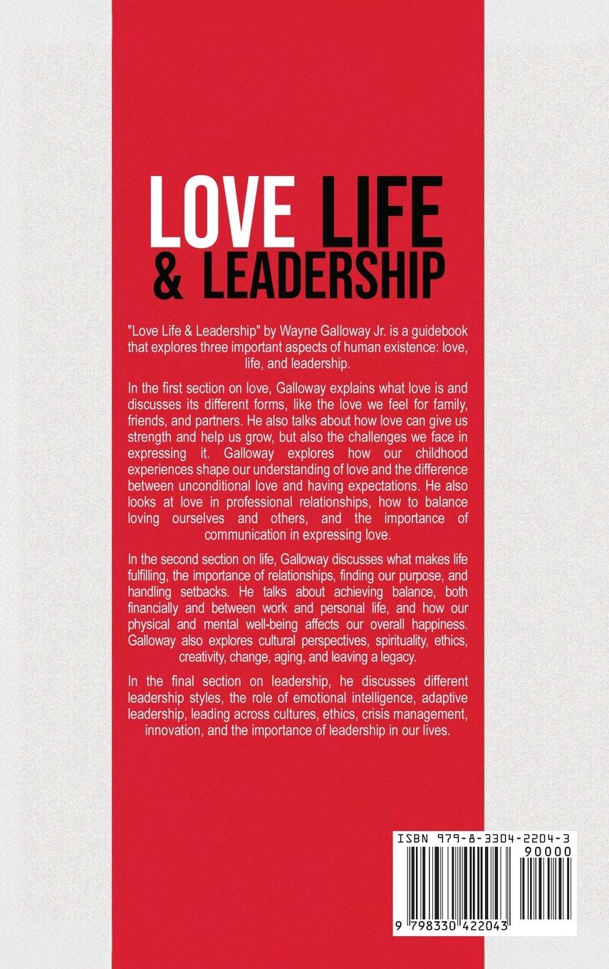 Rückseitencover Love Life and Leadership