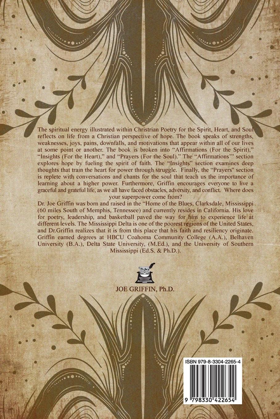 Rückseitencover Christian Poetry of Spirit, Heart and Soul