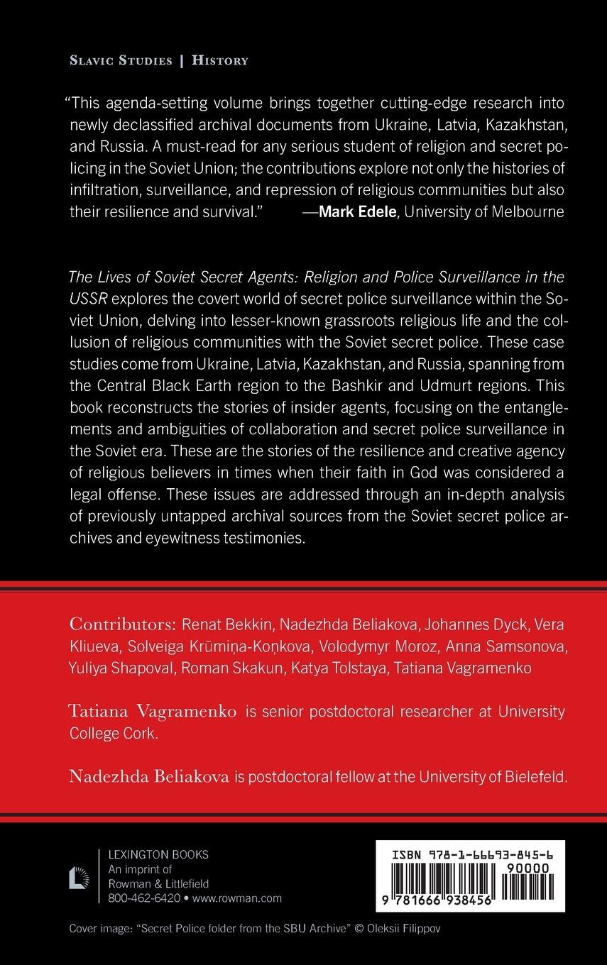 Rückseitencover Lives of Soviet Secret Agents