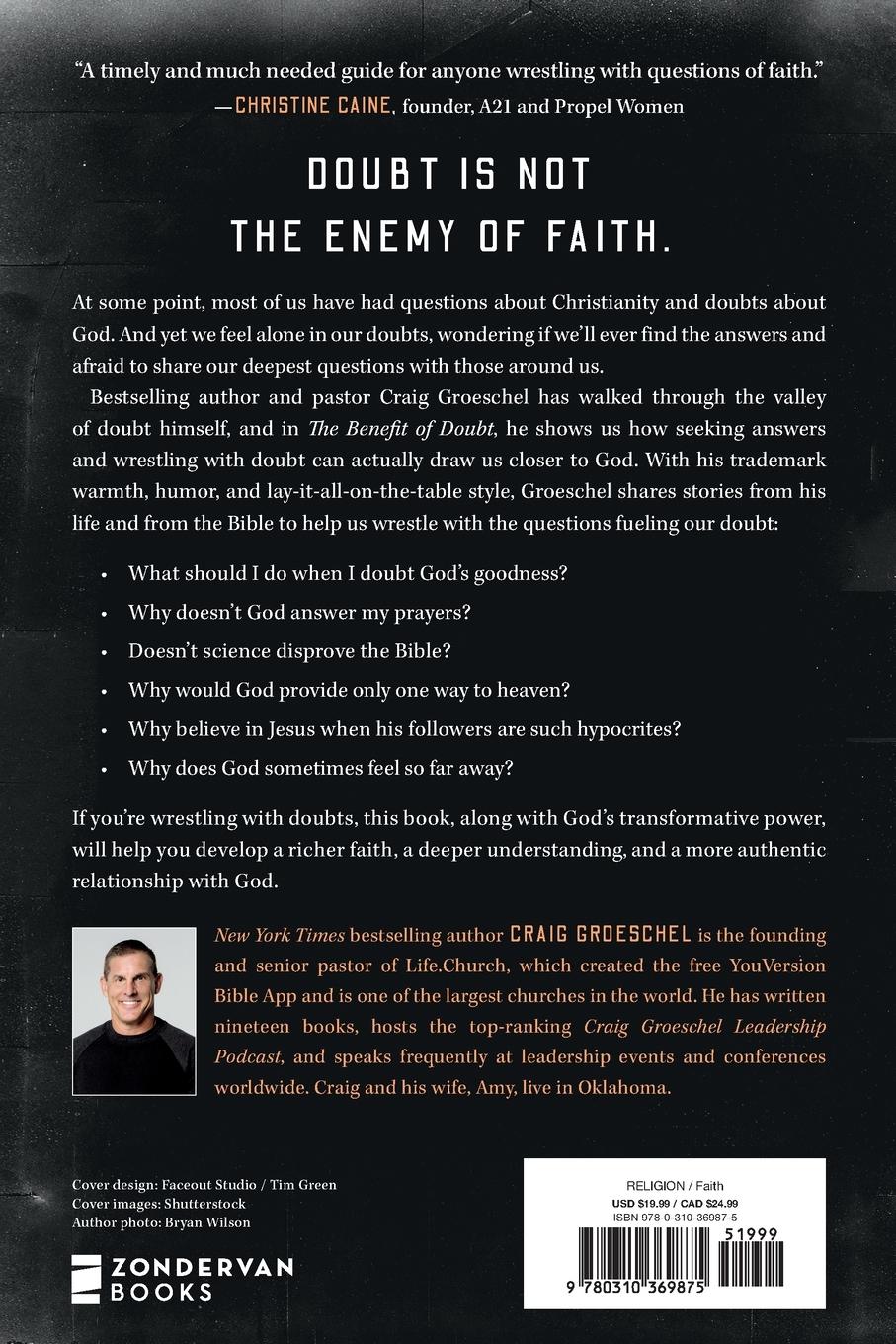 Rückseitencover Benefit of Doubt