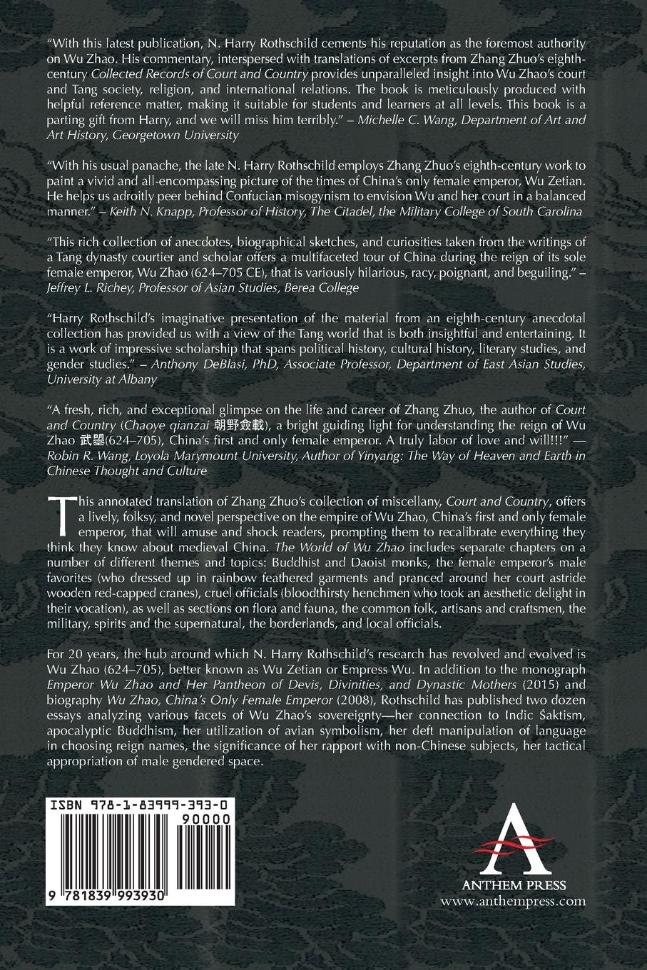 Rückseitencover The World of Wu Zhao