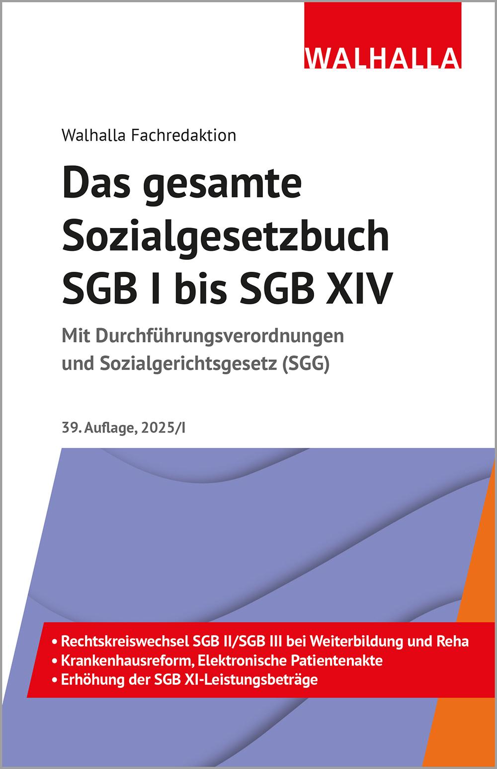 Vorderes Coverbild Das gesamte Sozialgesetzbuch SGB I bis SGB XIV