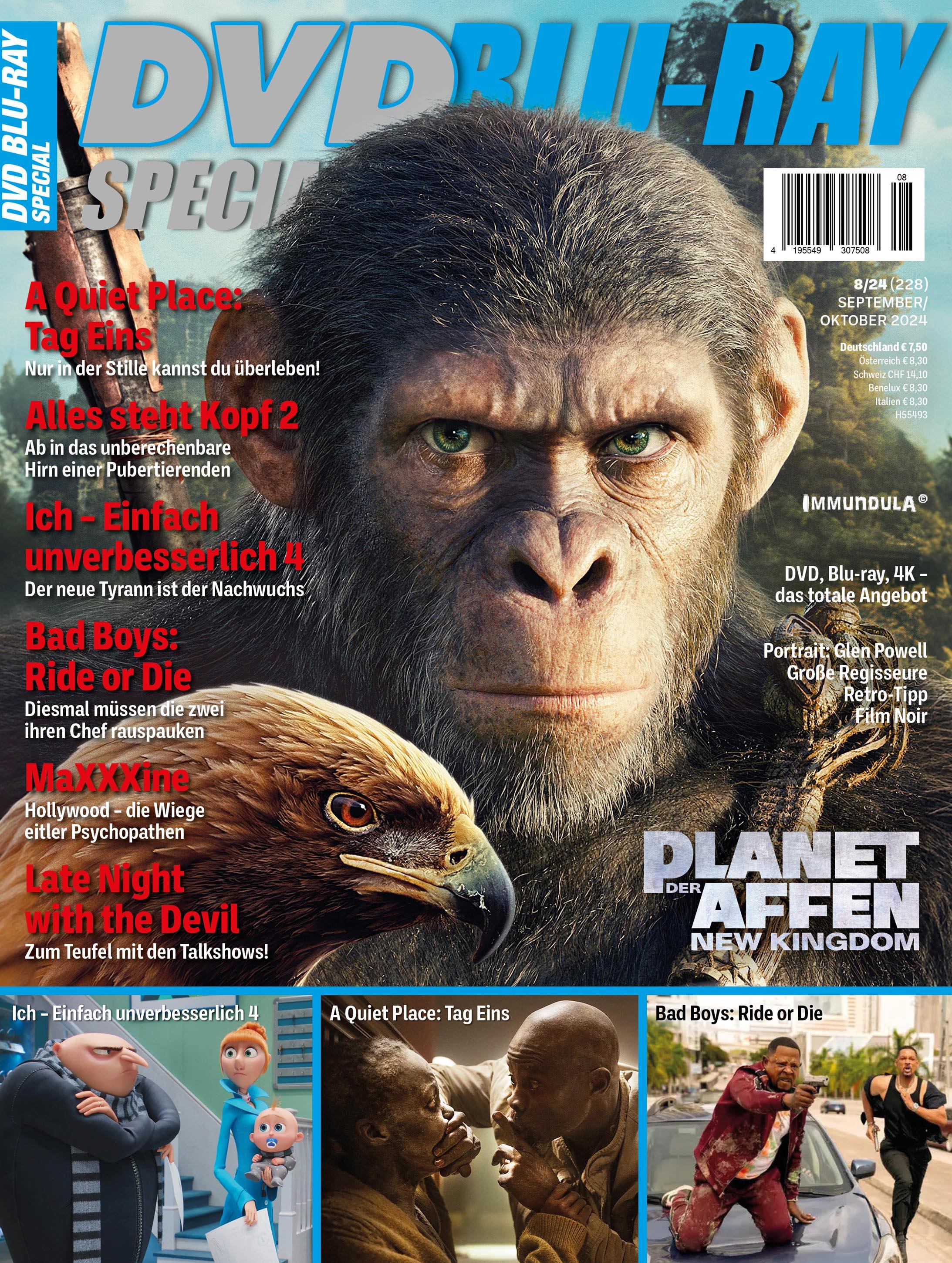 Vorderes Coverbild DVD BLU-RAY SPECIAL. Ausgabe September/Oktober 2024 (#228)