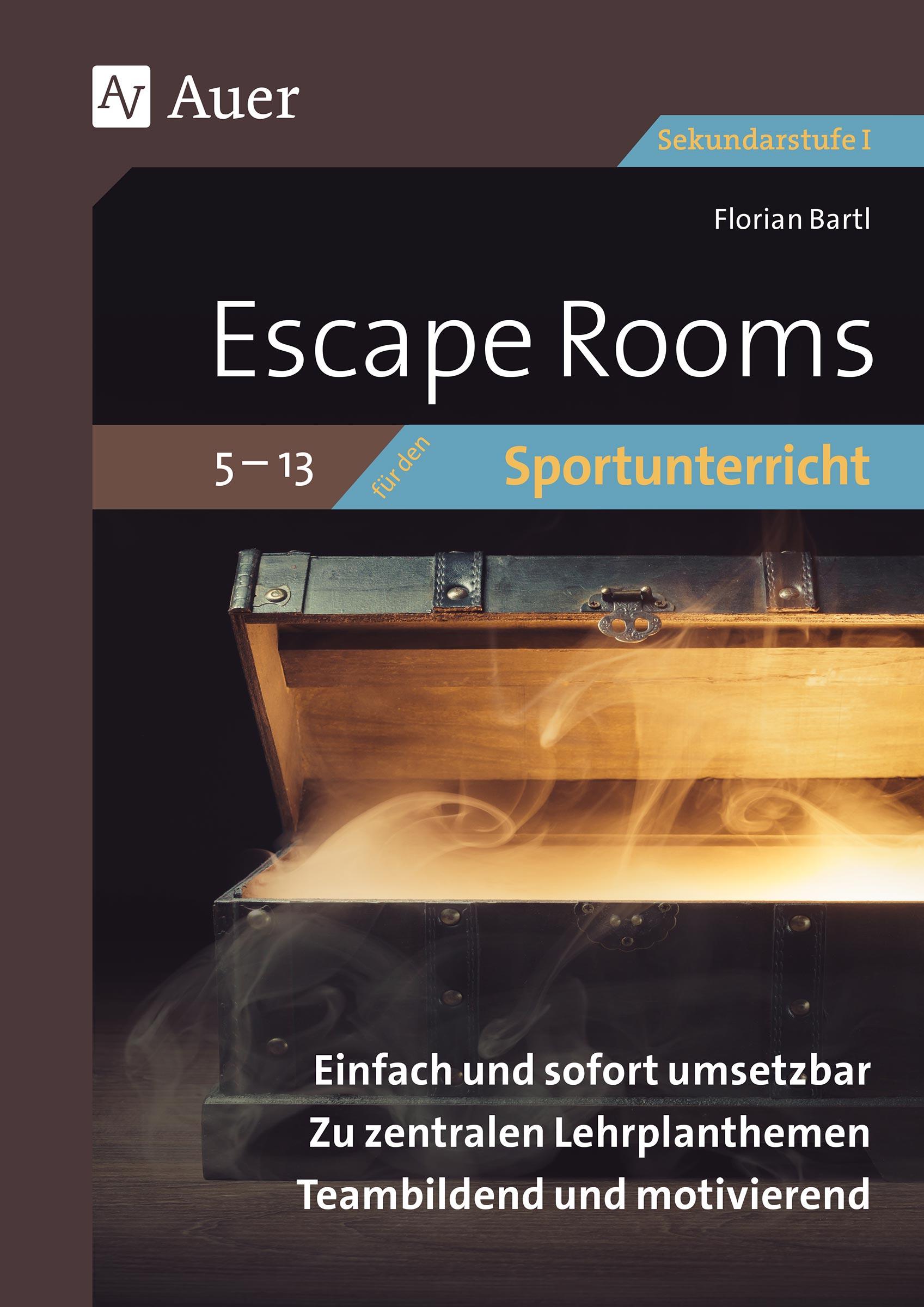 Vorderes Coverbild Escape Rooms für den Sportunterricht 5-13