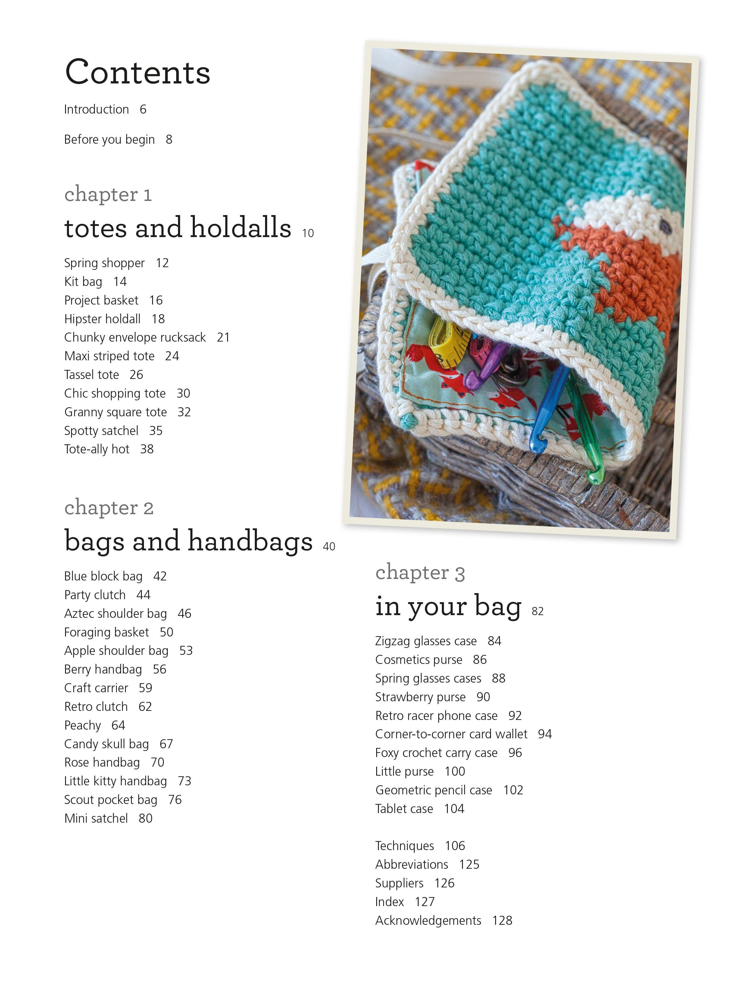 Beispielinhalt (Bild) Crocheted Bags, Totes and Purses: 35 projects to make