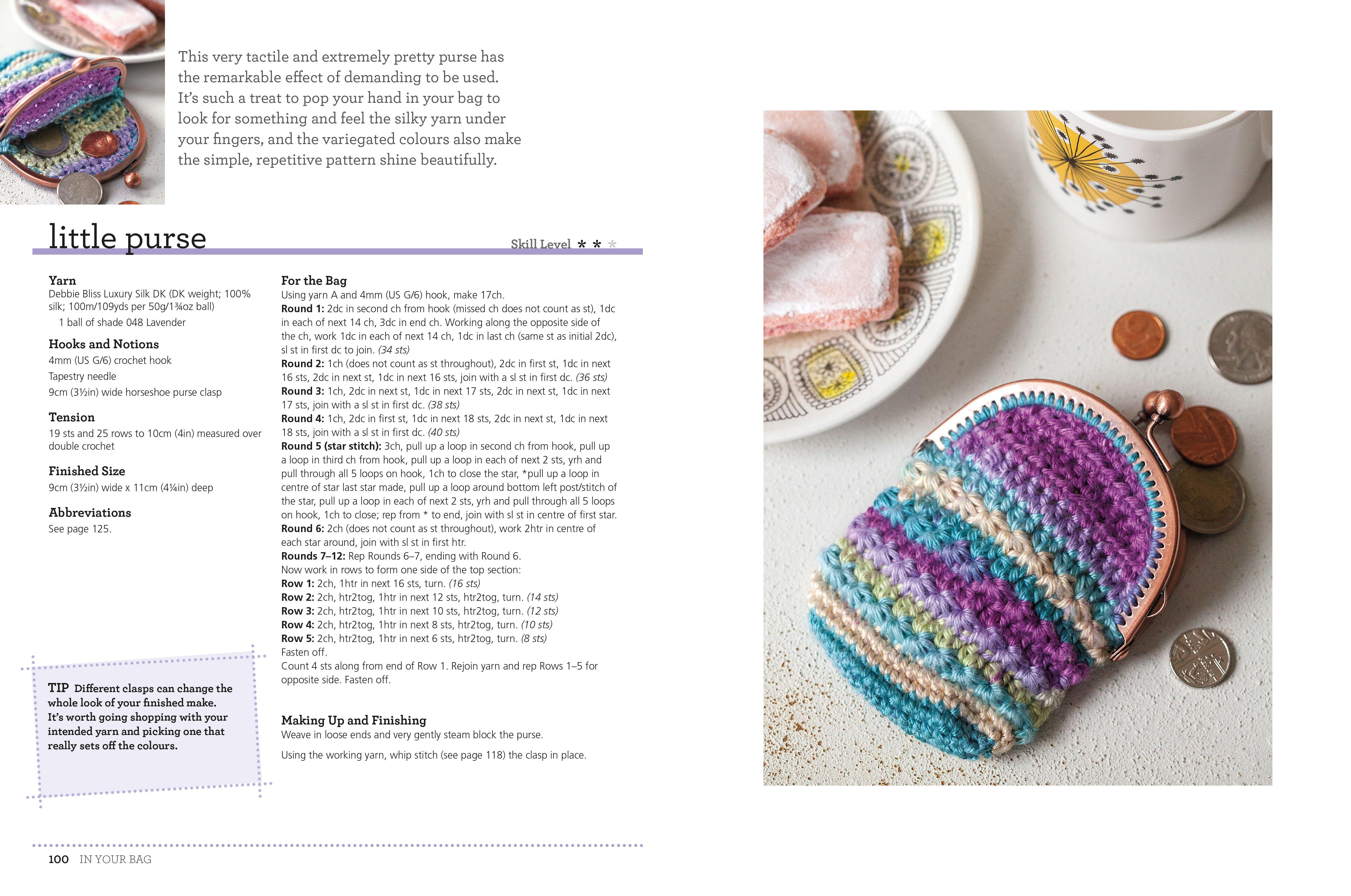 Beispielinhalt (Bild) Crocheted Bags, Totes and Purses: 35 projects to make