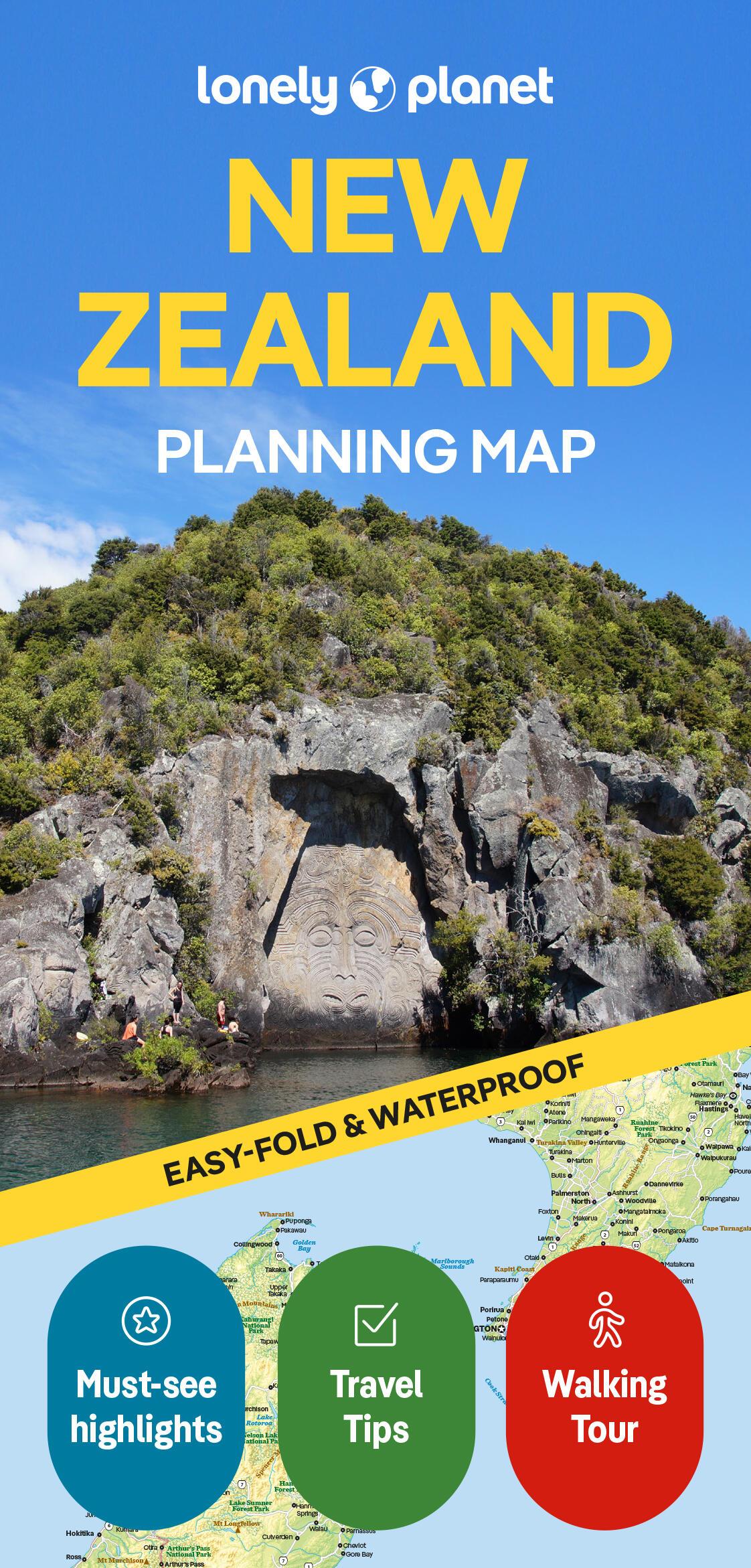 Vorderes Coverbild Lonely Planet New Zealand Planning Map