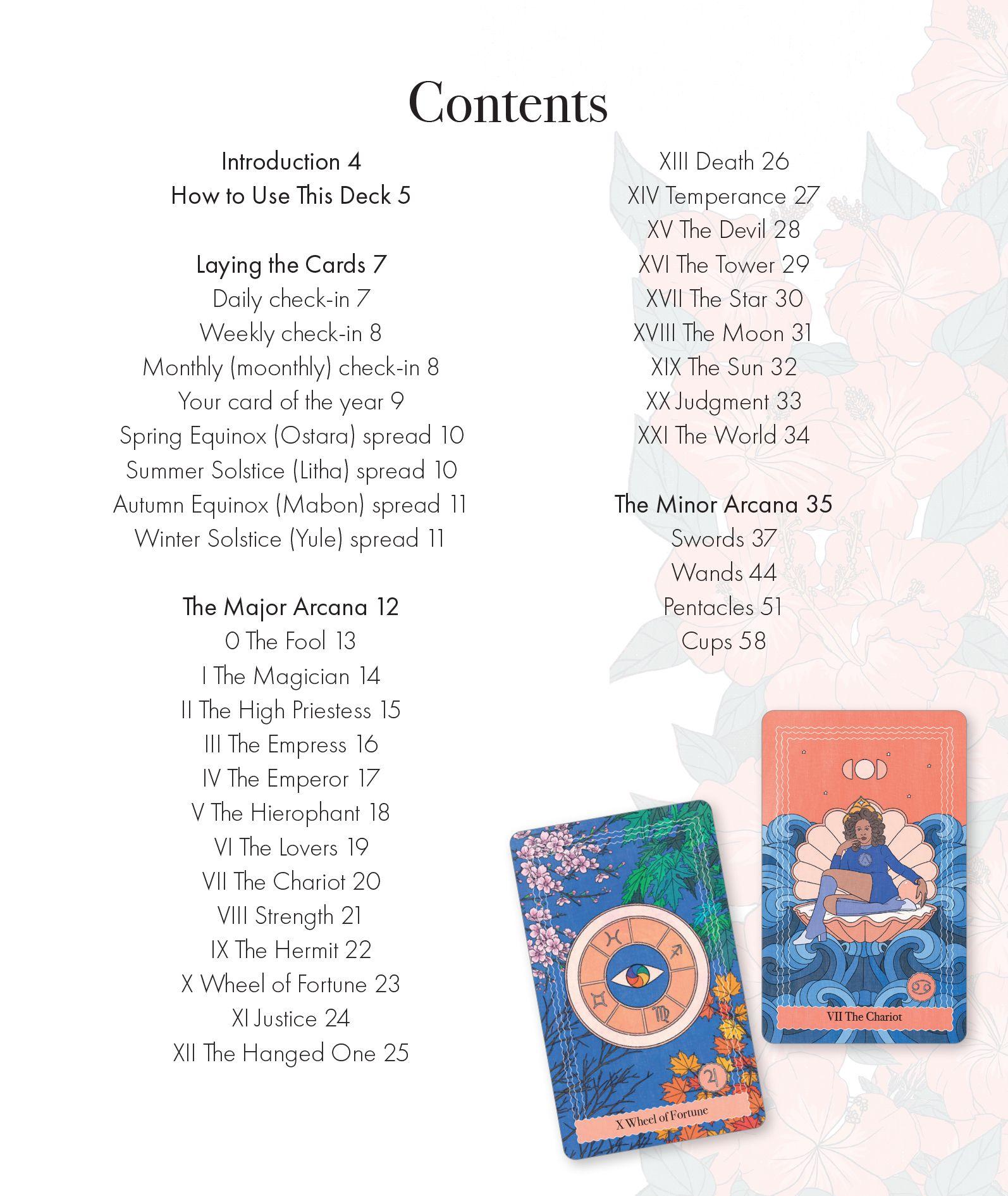 Beispielinhalt (Bild) Seasonal Power Tarot