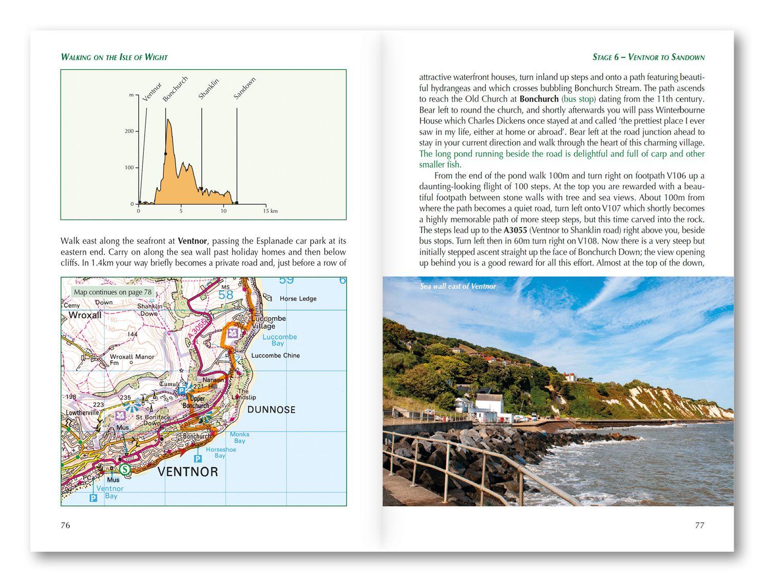 Beispielinhalt (Bild) Walking on the Isle of Wight