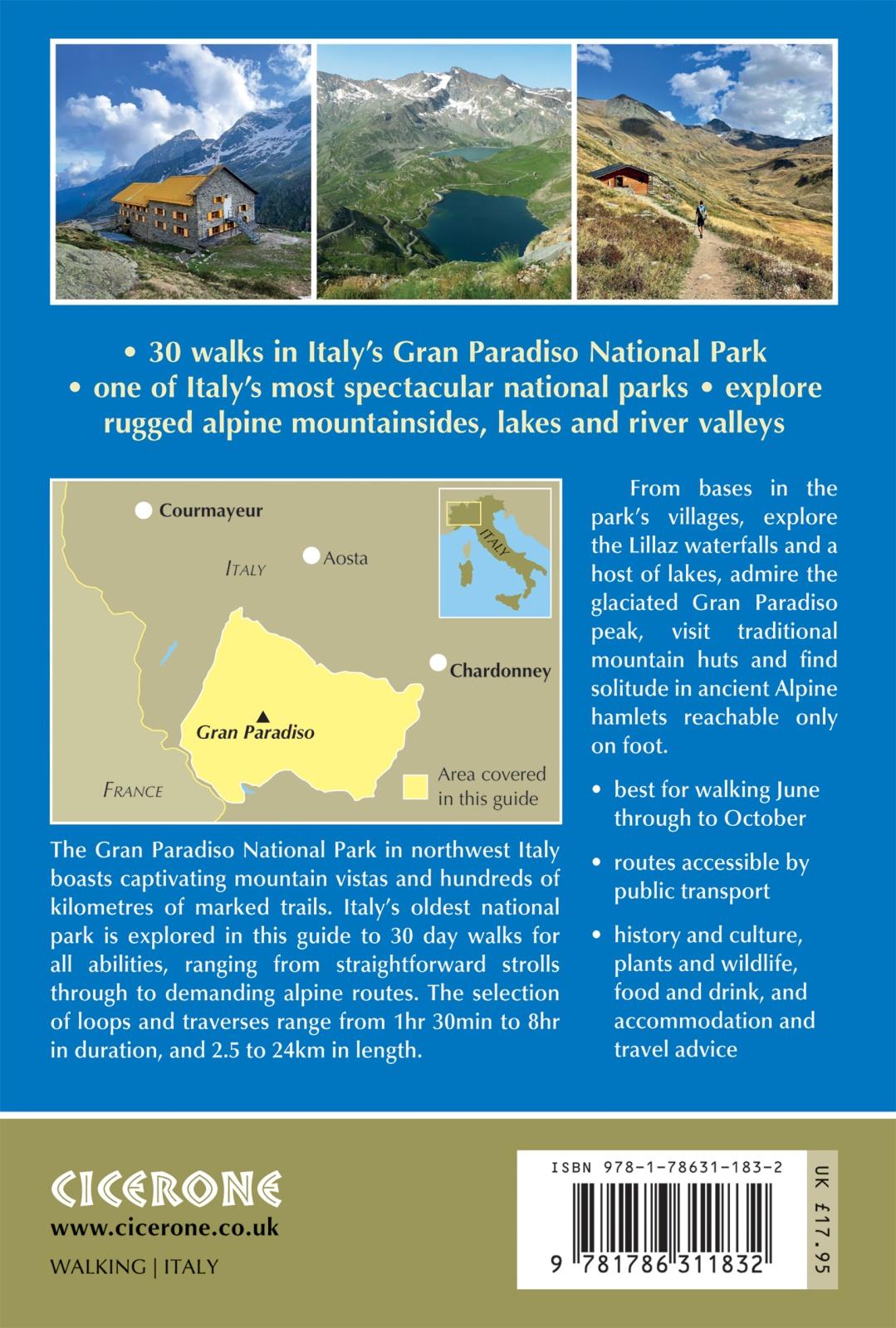 Rückseitencover Walking Gran Paradiso National Park