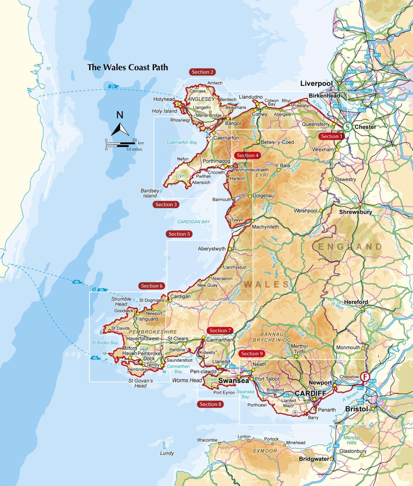Beispielinhalt (Bild) Walking the Wales Coast Path