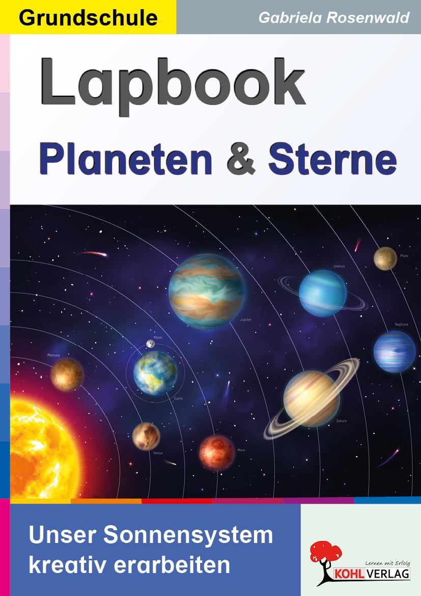 Vorderes Coverbild Lapbook Planeten und Sterne