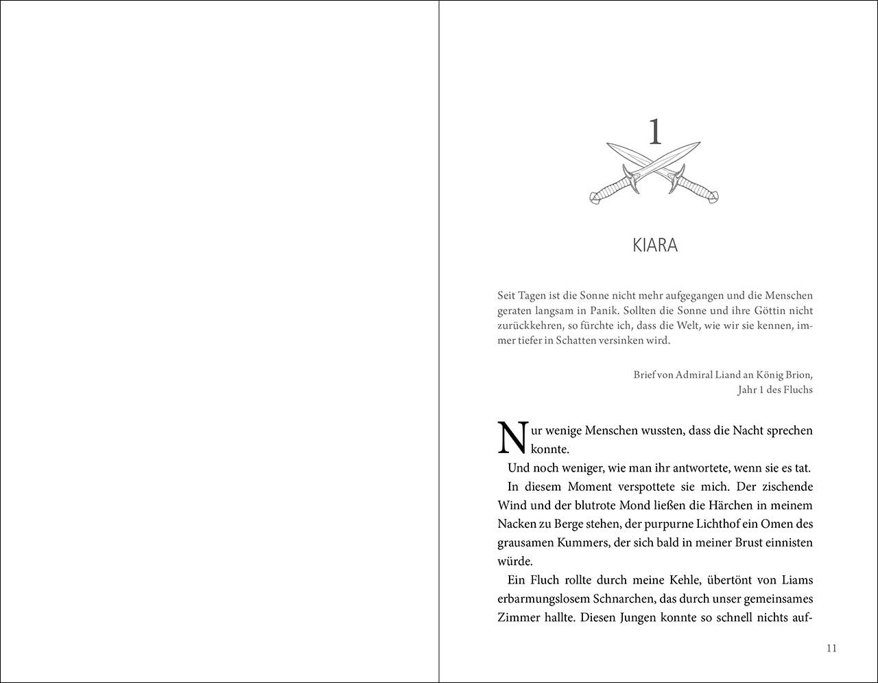 Beispielinhalt (Bild) To Kill A Shadow (Die verfluchten Lande, Band 1)