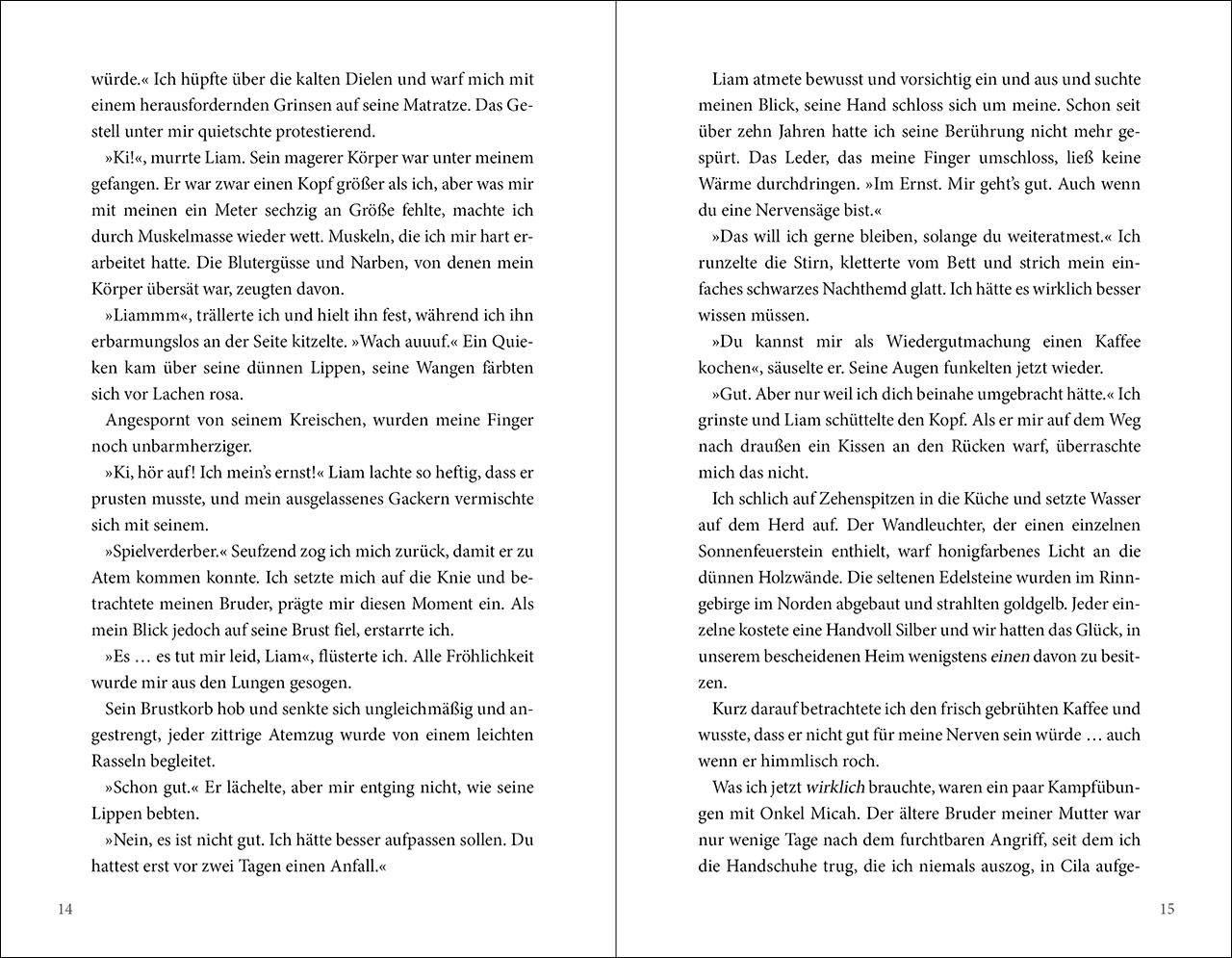 Beispielinhalt (Bild) To Kill A Shadow (Die verfluchten Lande, Band 1)