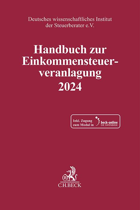 Vorderes Coverbild Handbuch zur Einkommensteuerveranlagung 2024. ESt 2024