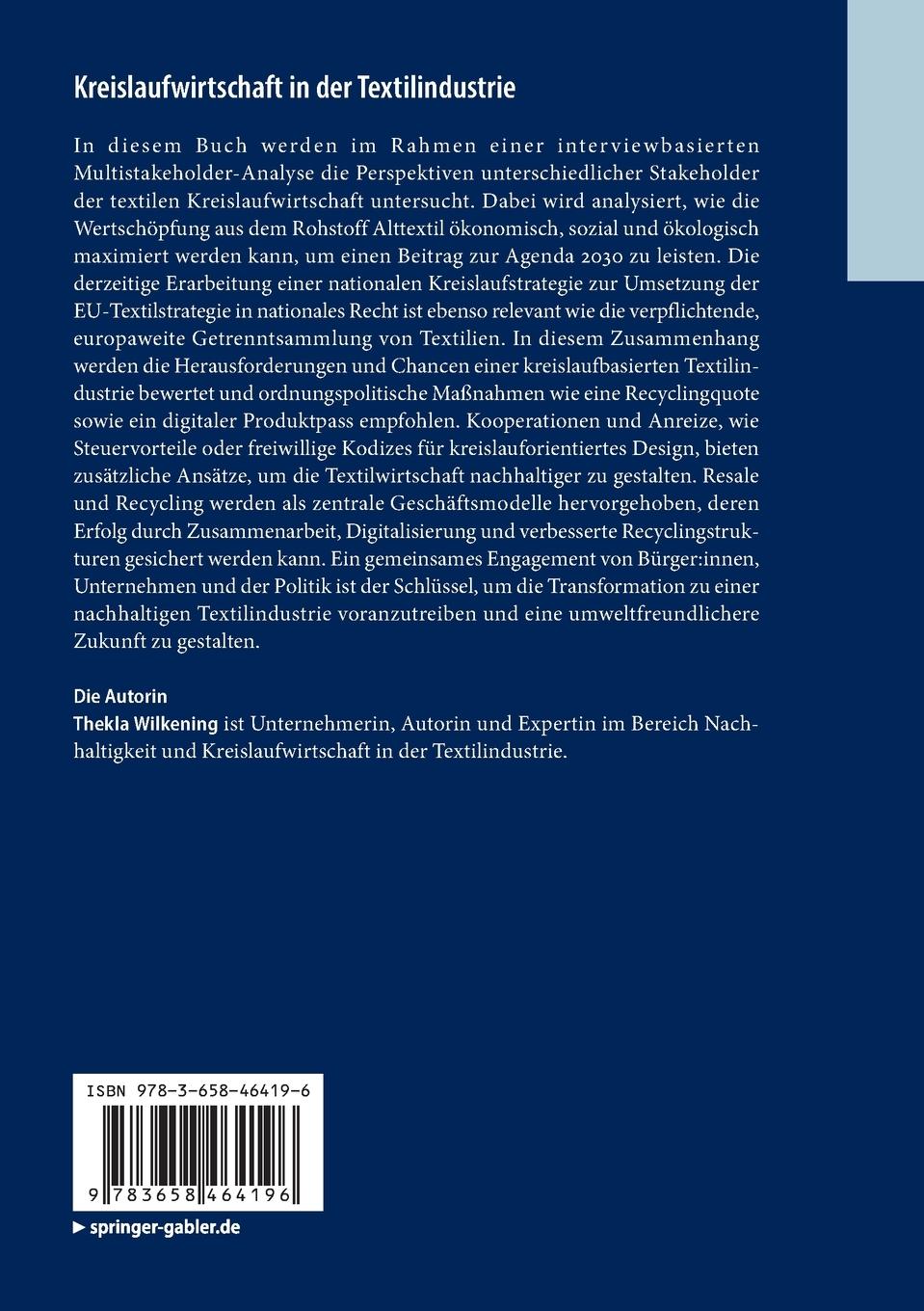 Rückseitencover Kreislaufwirtschaft in der Textilindustrie