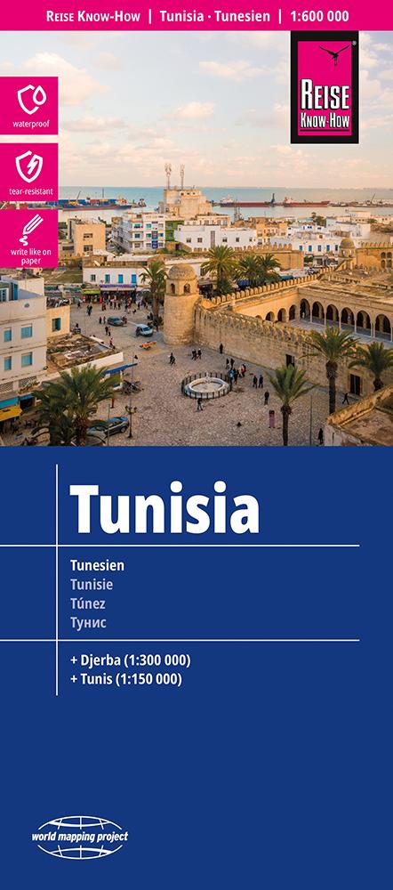 Vorderes Coverbild Reise Know-How Landkarte Tunesien / Tunisia (1:600.000)
