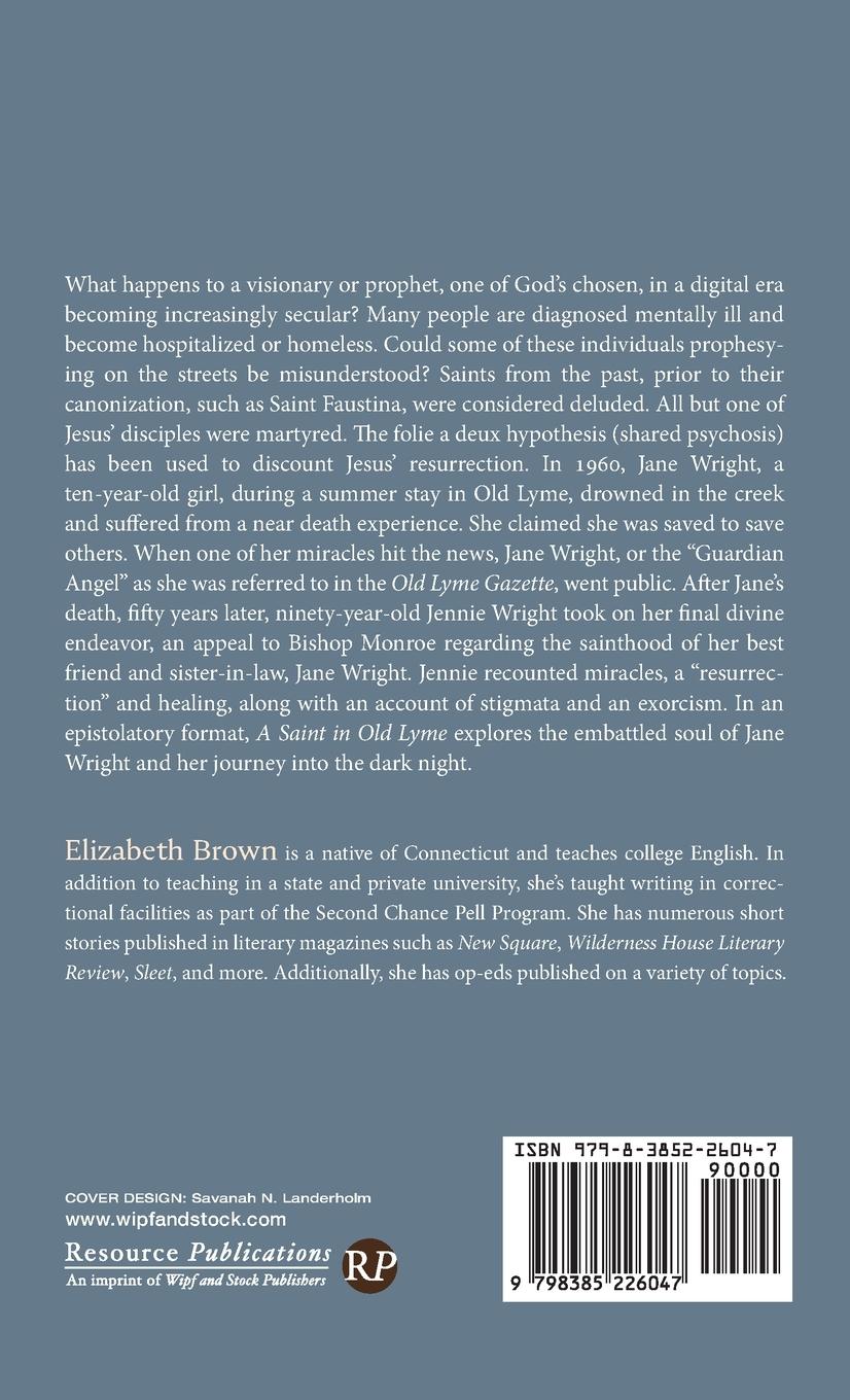 Rückseitencover A Saint in Old Lyme