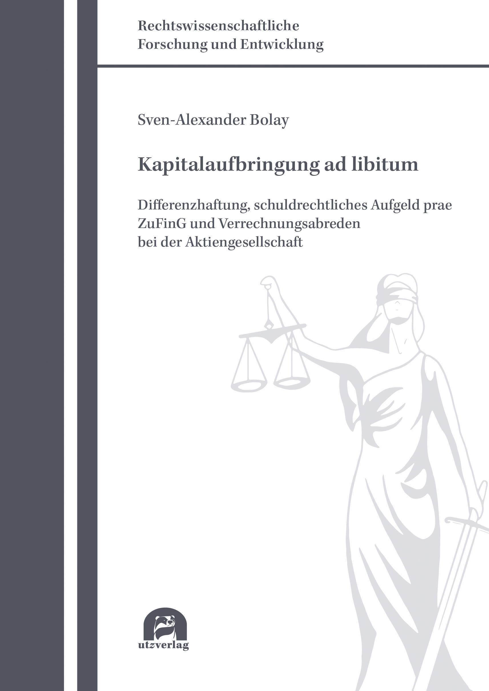 Vorderes Coverbild Kapitalaufbringung ad libitum