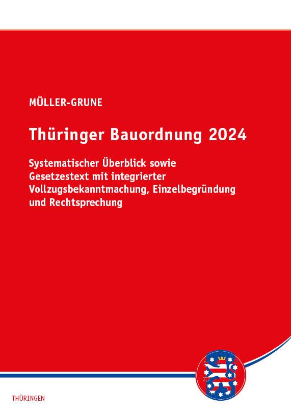 Vorderes Coverbild Thüringer Bauordnung 2024