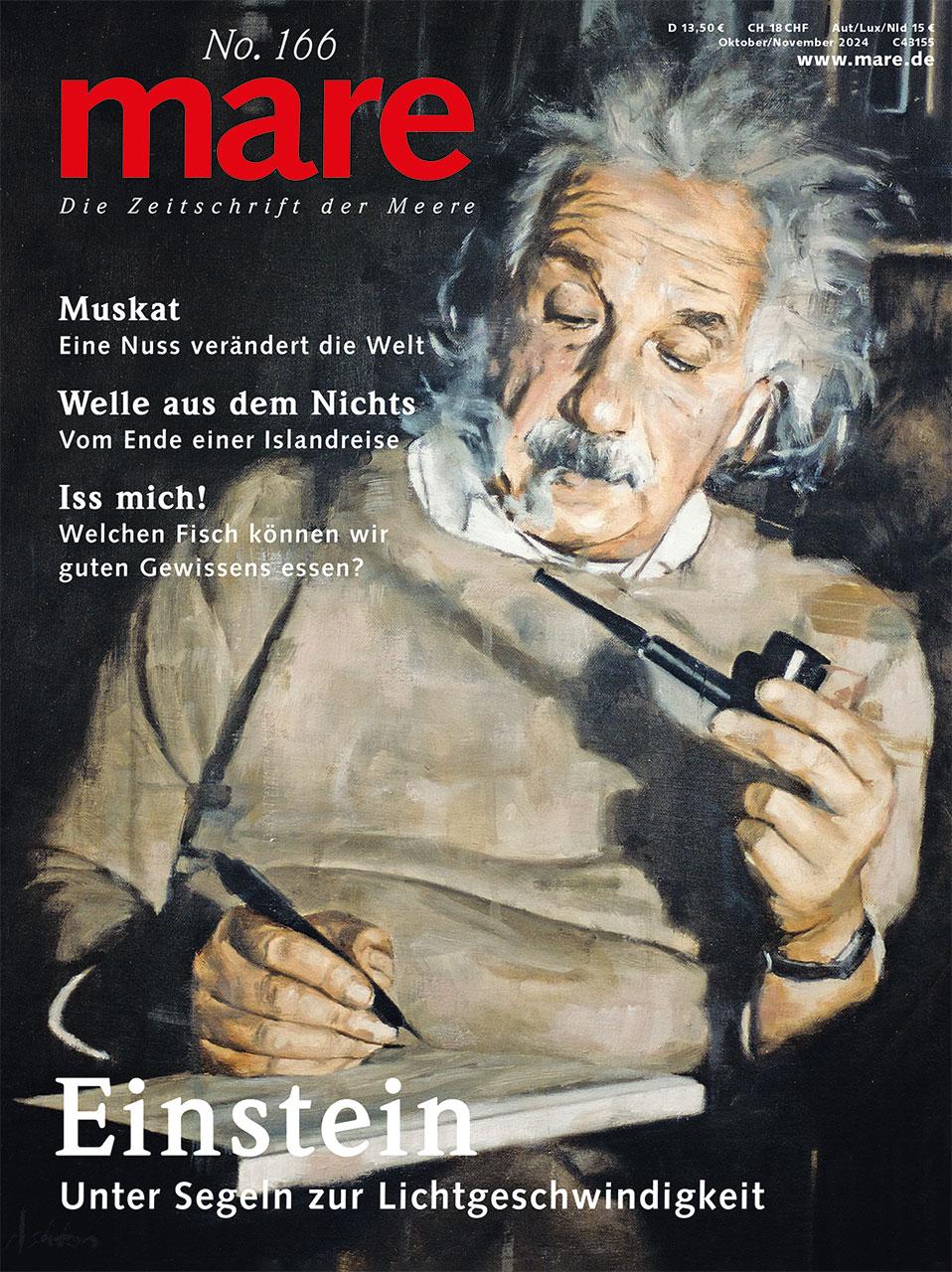 Vorderes Coverbild mare - Die Zeitschrift der Meere / No. 166 / Einstein