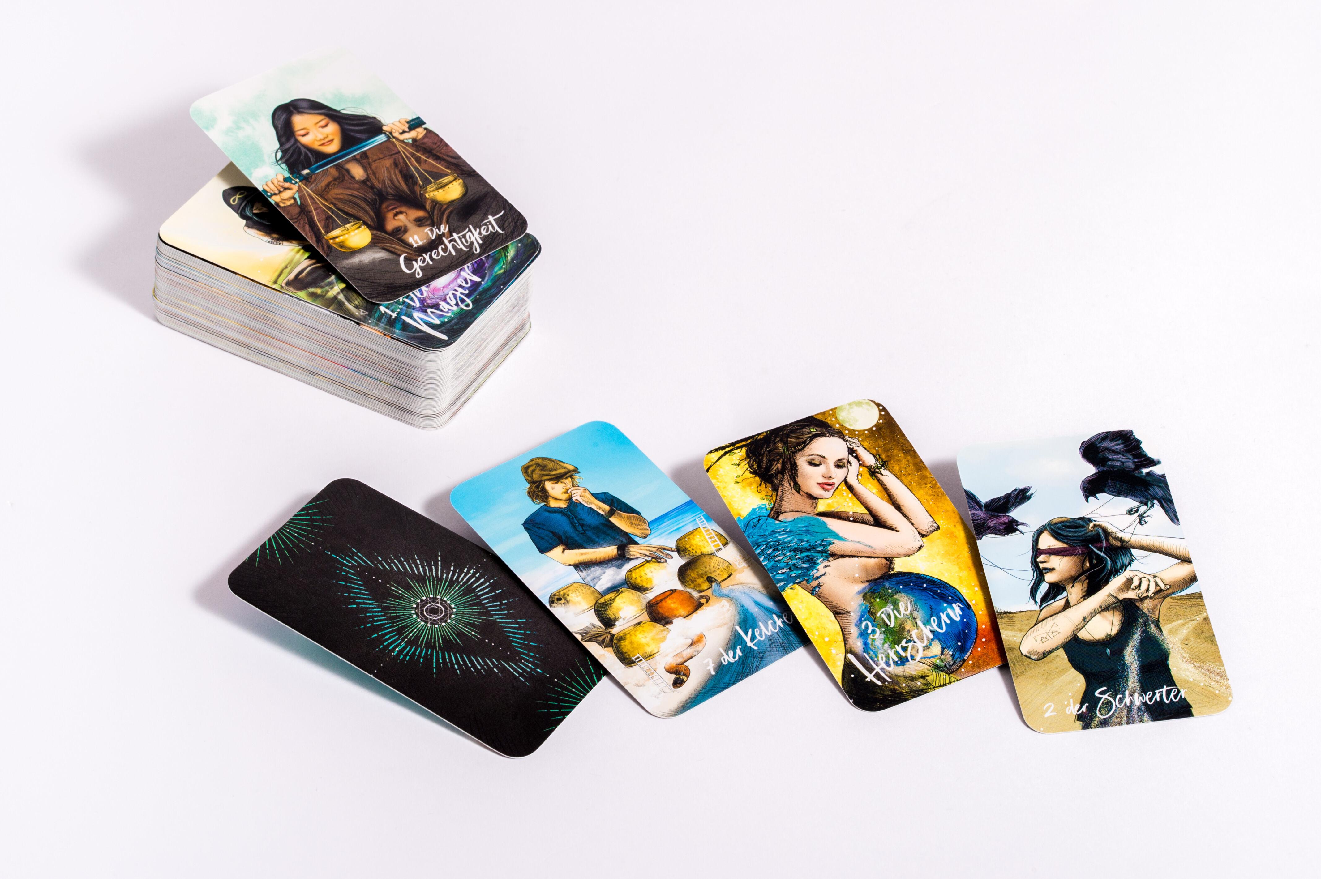 Beispielinhalt (Bild) Licht und Schatten Taschen-Tarot