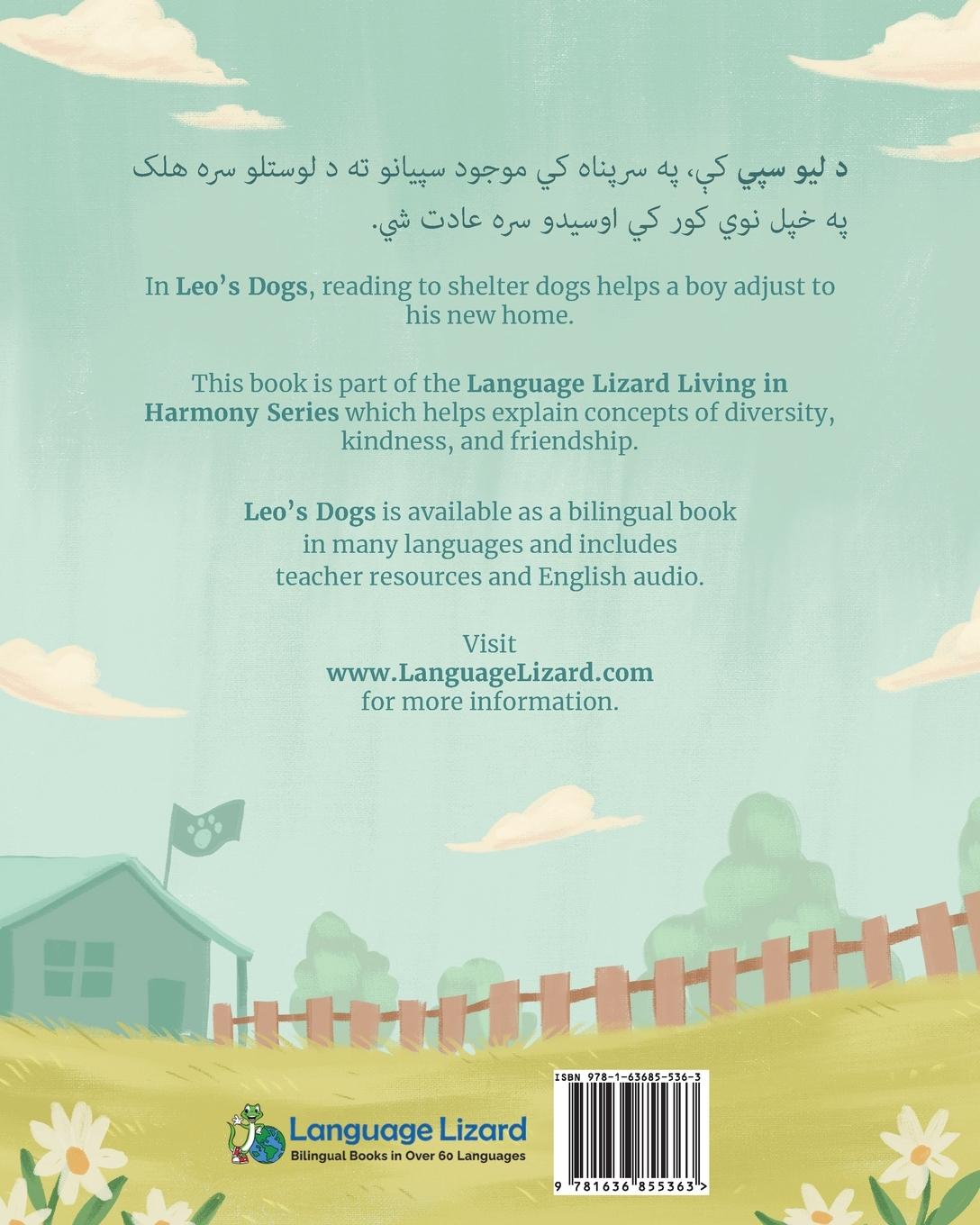 Rückseitencover Leo's Dogs (Pashto-English)