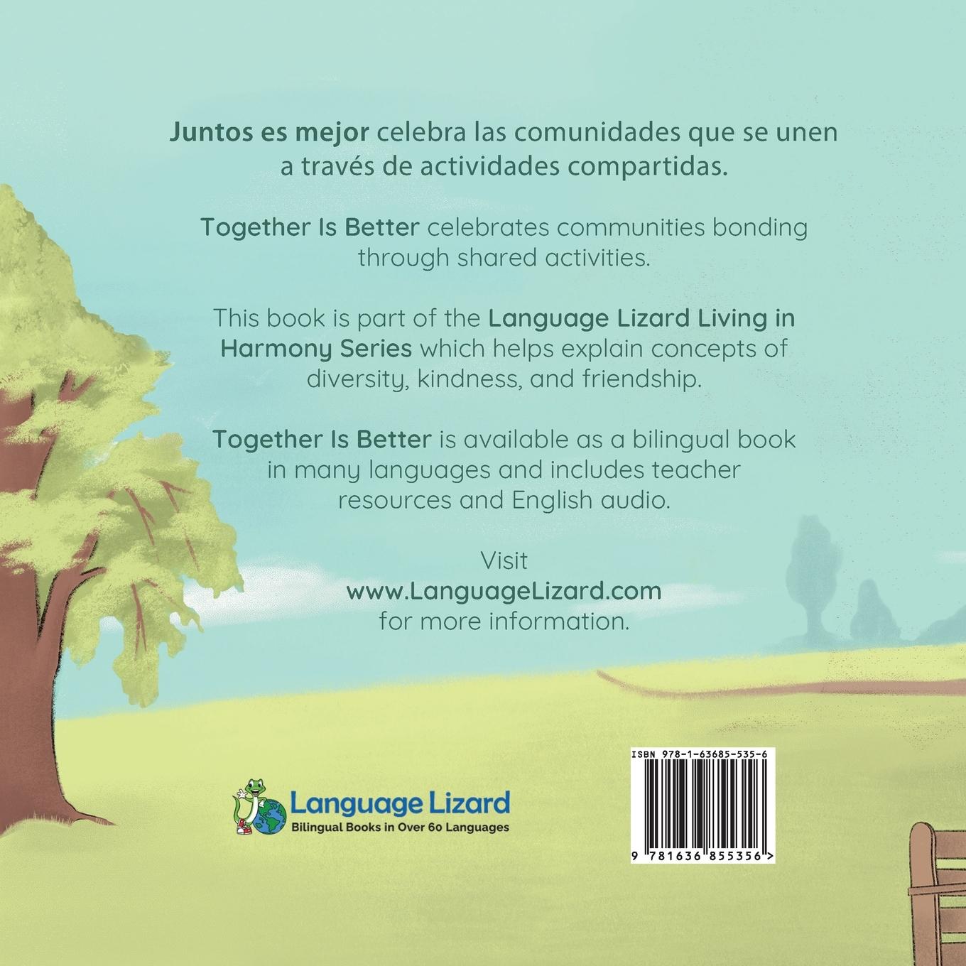 Rückseitencover Together Is Better (Spanish-English)